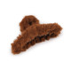 Fur hair claw clip - Ecru (1 Piece) Fur hair claw clip - Ecru (1 Piece)