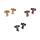 Wooden cross pendant 30x38 mm - Mix variations (120 Pieces)
