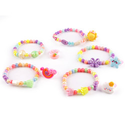 Children's bracelet and ring - Random colors (1 Set)