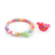 Children's bracelet and ring - Random colors (1 Set) Children's bracelet and ring - Random colors (1 Set)