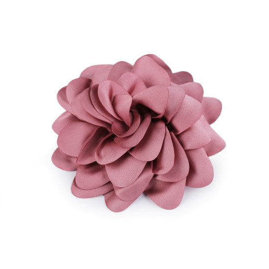 Broszka / ozdoba do włosów satynowy kwiatek ø10 cm - Szary (1 Sztuka) Broszka / ozdoba do włosów satynowy kwiatek ø10 cm - Szary (1 Sztuka)