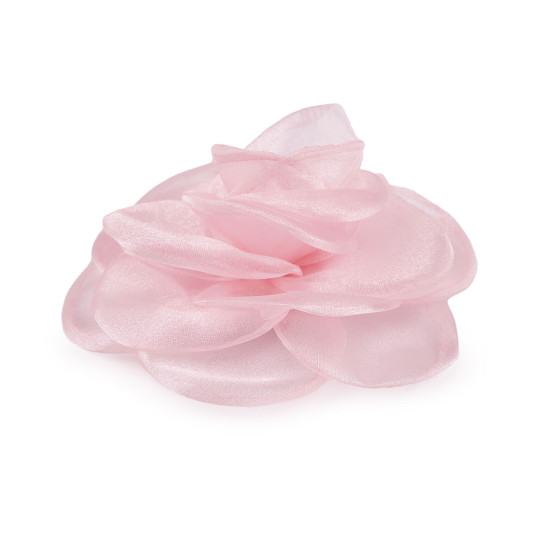 Broszka / ozdoba do włosów organzowy kwiatek ø10,5 cm - Czerwony (1 Sztuka) Broszka / ozdoba do włosów organzowy kwiatek ø10,5 cm - Czerwony (1 Sztuka)