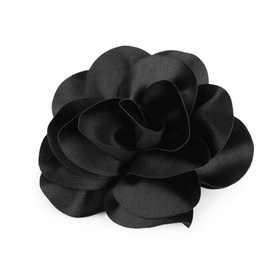 Broszka / ozdoba do włosów satynowy kwiatek ø14,5 cm - Szary (3 Sztuki) Broszka / ozdoba do włosów satynowy kwiatek ø14,5 cm - Szary (3 Sztuki)
