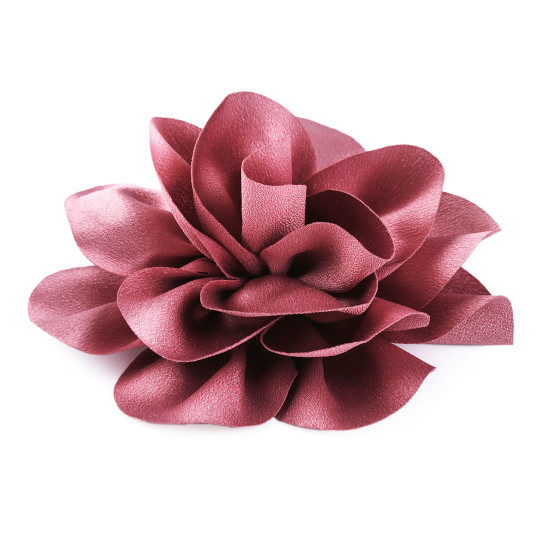 Broszka / ozdoba do włosów satynowy kwiatek ø14,5 cm - Szary (3 Sztuki) Broszka / ozdoba do włosów satynowy kwiatek ø14,5 cm - Szary (3 Sztuki)