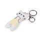 Backpack pendant / keychain - cat - White (1 Piece)