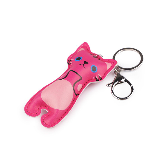 Backpack pendant / keychain - cat - White (1 Piece)