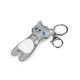 Backpack pendant / keychain - cat - White (1 Piece)