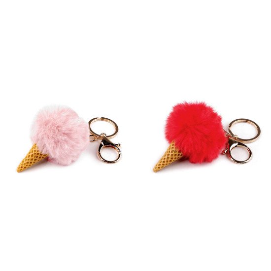 Backpack pendant / keychain - ice cream - Red (6 Pieces) Backpack pendant / keychain - ice cream - Red (6 Pieces)