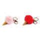Backpack pendant / keychain - ice cream - Red (6 Pieces) Backpack pendant / keychain - ice cream - Red (6 Pieces)