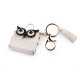 Backpack pendant / keychain - owl bag - Light wine red (1 Piece) Backpack pendant / keychain - owl bag - Light wine red (1 Piece)