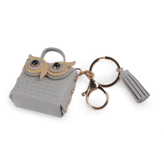 Backpack pendant / keychain - owl bag - Light wine red (1 Piece) Backpack pendant / keychain - owl bag - Light wine red (1 Piece)