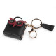 Backpack pendant / keychain - owl bag - Light wine red (1 Piece) Backpack pendant / keychain - owl bag - Light wine red (1 Piece)