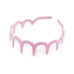 Cerchietto in plastica - Rosa chiaro (1 Pezzo)