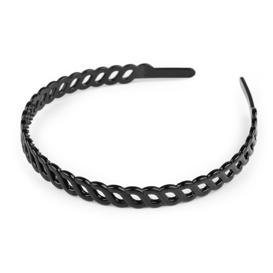 Diadema de plástico - Negro (6 Piezas) Diadema de plástico - Negro (6 Piezas)
