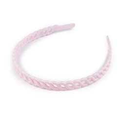 Cerchietto in plastica - Rosa pallido (1 Pezzo)