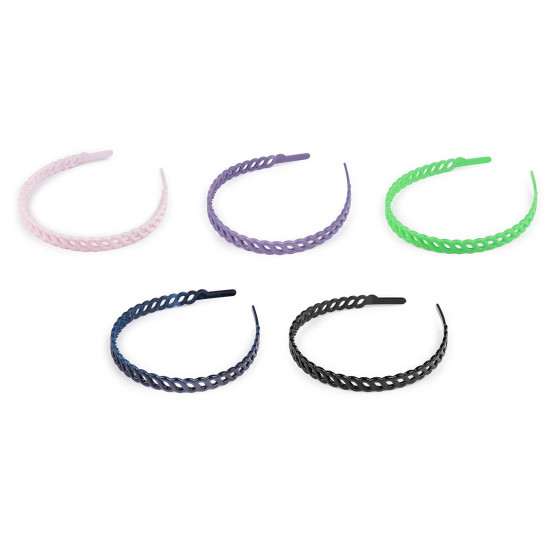 Diadema de plástico - Negro (6 Piezas) Diadema de plástico - Negro (6 Piezas)