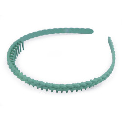Bentita din plastic cu pieptene - Verde salvie inchis (1 Bucată)