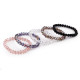 Bracelet made of glass beads with ab effect - Crystal (1 Piece) Bracelet made of glass beads with ab effect - Crystal (1 Piece)