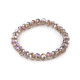 Bracelet made of glass beads with ab effect - Crystal (1 Piece) Bracelet made of glass beads with ab effect - Crystal (1 Piece)
