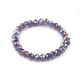 Bracelet made of glass beads with ab effect - Crystal (1 Piece) Bracelet made of glass beads with ab effect - Crystal (1 Piece)