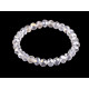 Bracelet made of glass beads with ab effect - Crystal (1 Piece) Bracelet made of glass beads with ab effect - Crystal (1 Piece)