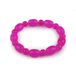 Bracelet made of glass beads - Pink (1 Piece)