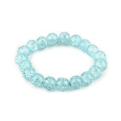 Armband aus glasperlen elastisch - Hellblau (1 Stück)