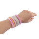 Armband aus glasperlen elastisch - Lila orchidee (1 Stück) Armband aus glasperlen elastisch - Lila orchidee (1 Stück)