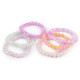 Armband aus glasperlen elastisch - Lila orchidee (1 Stück) Armband aus glasperlen elastisch - Lila orchidee (1 Stück)