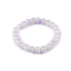 Armband aus glasperlen elastisch - Lavendel (1 Stück)
