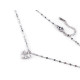 Naszyjnik ze stali nierdzewnej z szlifowanymi kamyczkami serduszko - Crystal (2 Sztuki) Naszyjnik ze stali nierdzewnej z szlifowanymi kamyczkami serduszko - Crystal (2 Sztuki)