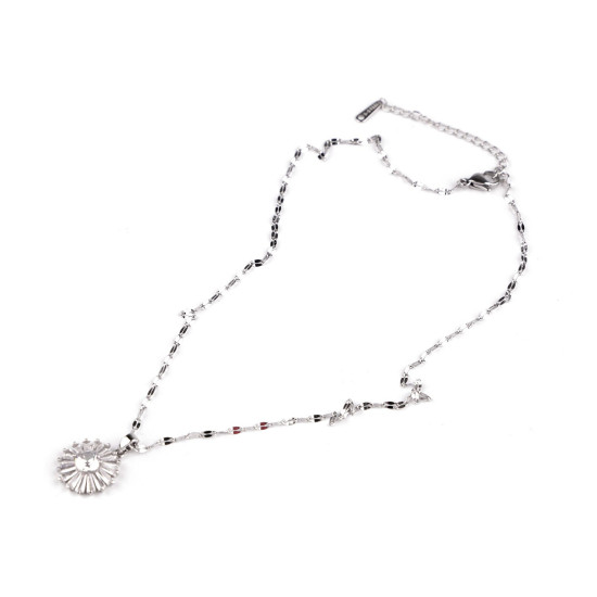 Collier en acier inoxydable - Cristal (2 Pièces) Collier en acier inoxydable - Cristal (2 Pièces)