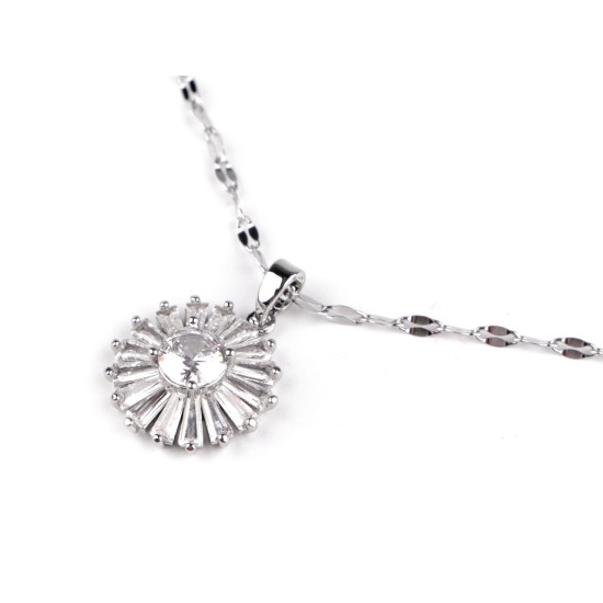 Collier en acier inoxydable - Cristal (2 Pièces) Collier en acier inoxydable - Cristal (2 Pièces)