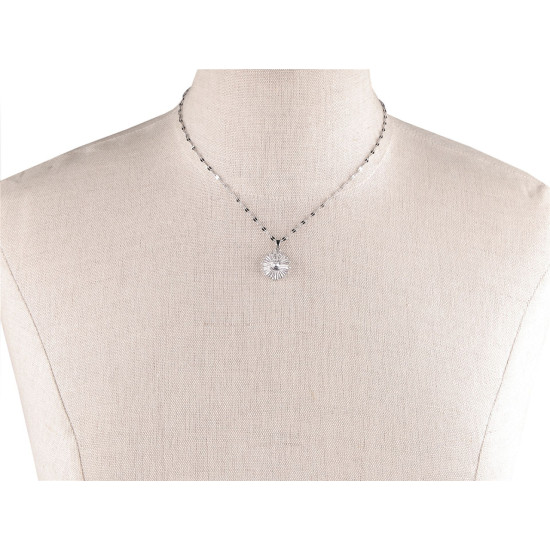 Collier en acier inoxydable - Cristal (2 Pièces) Collier en acier inoxydable - Cristal (2 Pièces)