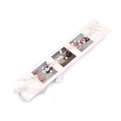 Adorno de perlas/diadema para atar - Blanco (1 Pieza)