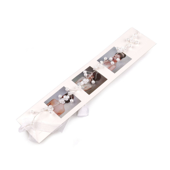 Adorno de perlas/diadema para atar - Blanco (1 Pieza) Adorno de perlas/diadema para atar - Blanco (1 Pieza)