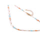 Collar de acero inoxidable con cuentas de vidrio - Multicolor (1 Pieza) Collar de acero inoxidable con cuentas de vidrio - Multicolor (1 Pieza)