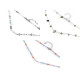 Collar de acero inoxidable con cuentas de vidrio - Multicolor (1 Pieza) Collar de acero inoxidable con cuentas de vidrio - Multicolor (1 Pieza)
