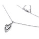 Collier en acier inoxydable - cœur, croix - Cristal (1 Pièce) Collier en acier inoxydable - cœur, croix - Cristal (1 Pièce)