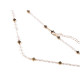 Collier en acier inoxydable avec perles de verre et perles - Multicolore (4 Pièces) Collier en acier inoxydable avec perles de verre et perles - Multicolore (4 Pièces)