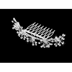 Grzebyk do włosów z szlifowanymi kamyczkami - Crystal (1 Sztuka)