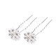 Ac de par floare cu strasuri ø18 mm - Cristal (2 Bucăți) Ac de par floare cu strasuri ø18 mm - Cristal (2 Bucăți)