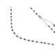 Collar de acero inoxidable con cuentas cortadas - Blanco (1 Pieza) Collar de acero inoxidable con cuentas cortadas - Blanco (1 Pieza)