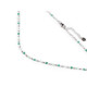 Collar de acero inoxidable con cuentas cortadas - Blanco (1 Pieza) Collar de acero inoxidable con cuentas cortadas - Blanco (1 Pieza)