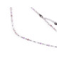 Collar de acero inoxidable con cuentas cortadas - Blanco (1 Pieza) Collar de acero inoxidable con cuentas cortadas - Blanco (1 Pieza)