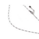 Collar de acero inoxidable con cuentas cortadas - Blanco (1 Pieza) Collar de acero inoxidable con cuentas cortadas - Blanco (1 Pieza)