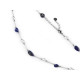 Collier en acier inoxydable - Bleu (1 Pièce) Collier en acier inoxydable - Bleu (1 Pièce)