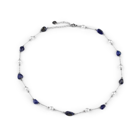 Collier en acier inoxydable - Bleu (1 Pièce) Collier en acier inoxydable - Bleu (1 Pièce)