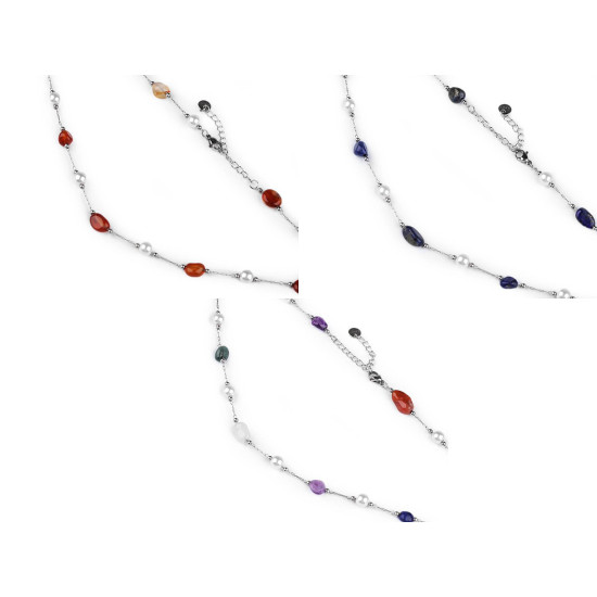 Collier en acier inoxydable - Bleu (1 Pièce) Collier en acier inoxydable - Bleu (1 Pièce)