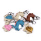 Backpack pendant / keychain - turtle, dinosaur - Gold (1 Piece) Backpack pendant / keychain - turtle, dinosaur - Gold (1 Piece)
